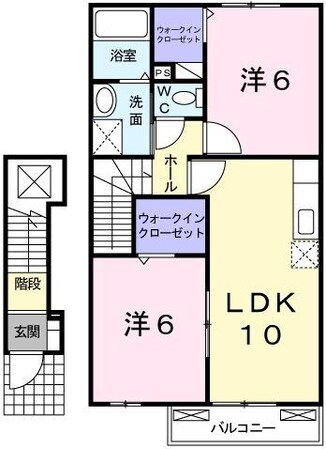 プロムナード安富Ａの物件間取画像